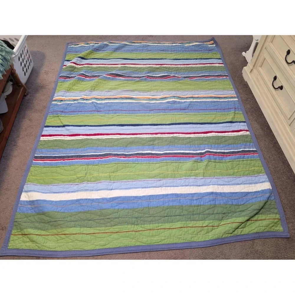 Pottery Barn‎ Kids Quilt  Patchwork Colorful 82